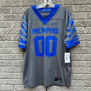 Nike Memphis Tigers #00 Grey Home Football Jersey NWT Large